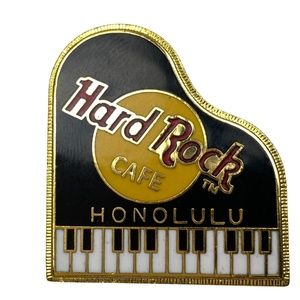 Hard Rock Cafe Honolulu Grand Piano Pin Gold Tone